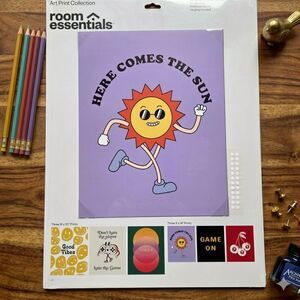 Good Vibes Retro Art Print Collection (6-Pack) - Room Essentials, NIP!